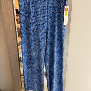 Jude Connally Blue and Black Geometric Fabric